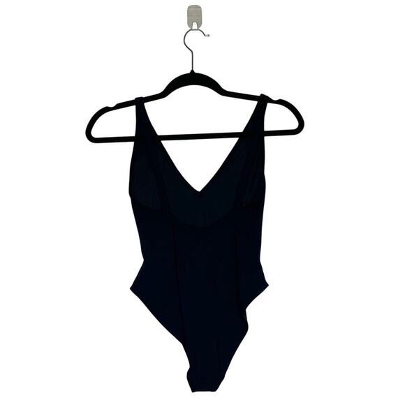 NWT Toteme Deep Neck One Piece Swimsuit Women's Black Size XXS 2X-Small - Picture 5 of 8